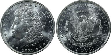 1882-O/S $1 Strong MS63