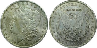 1889 $1 AU53