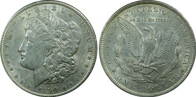 1890 $1 AU50