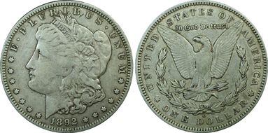 1892-O $1 VF35