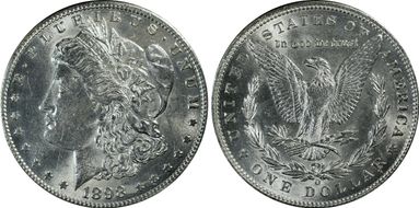1898-O $1 AU58