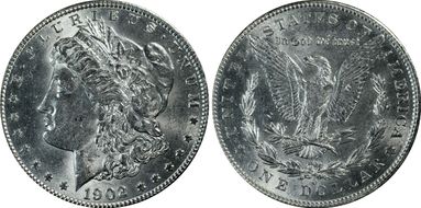 1902-O $1 AU58