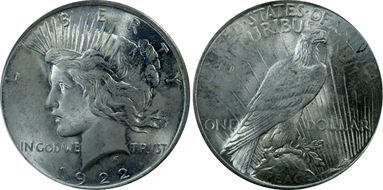 1922 $1 MS63