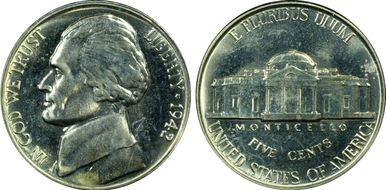1942 5C Nickel PR65
