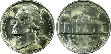 1942-P 5C Silver MS65