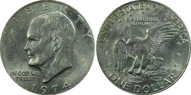 1974-D $1 MS62