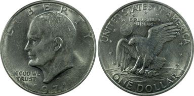 1971-D $1 AU58