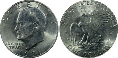 1971-D $1 MS62