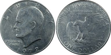 1972-D $1 AU50