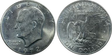 1972-D $1 MS62