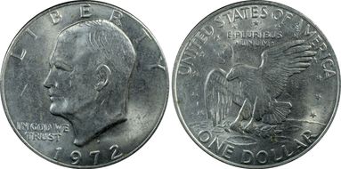 1972-D $1 MS62