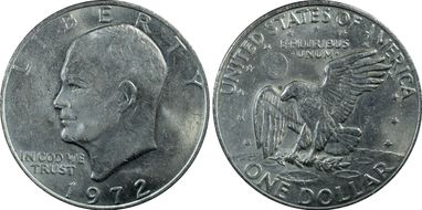 1972 $1 Type 3 MS62