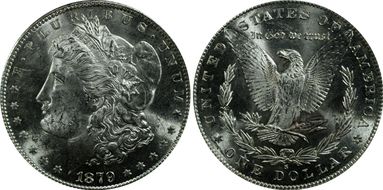 1879-S $1 MS62