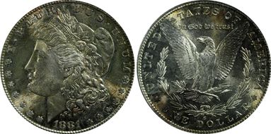 1881-S $1 MS63