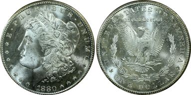 1880-S $1 MS64