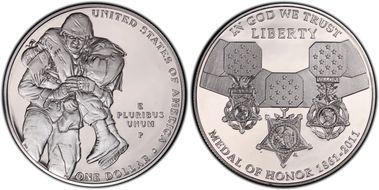 2011-P $1 Medal of Honor PR69DCAM