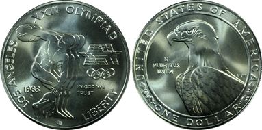 1983-D $1 Olympic MS69