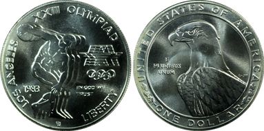 1983-P $1 Olympic MS68