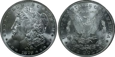 1879-S $1 MS65
