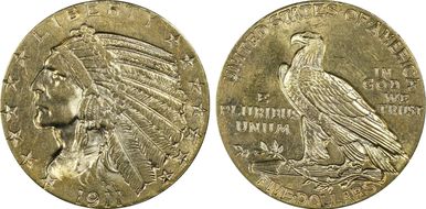 1911 $5 MS63