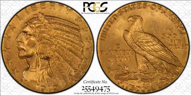 1912 $5 MS64