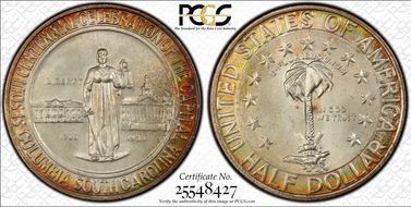 1936 50C Columbia MS67+