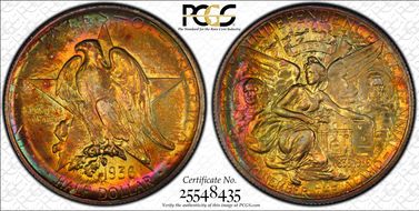 1936 50C Texas MS67