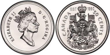 1992 50C 125th Ann Confederation PL66