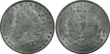 1886-O $1 AU55
