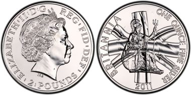 2011 £2 S-BF14 Britannia Ag MS66