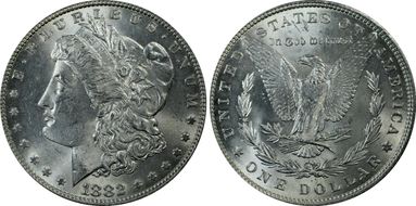 1882 $1 MS63