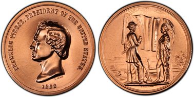 No Date Medal Franklin Pierce MS67RD