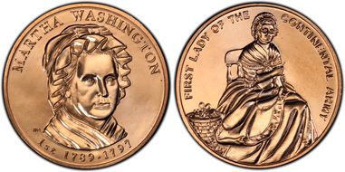 (2007) Medal Martha Washington MS68RD