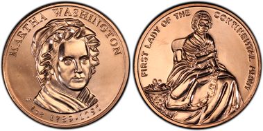 (2007) Medal Martha Washington MS67RD