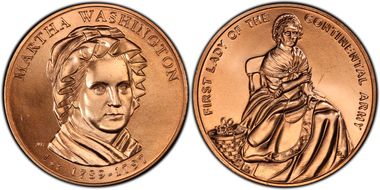 (2007) Medal Martha Washington MS67RD