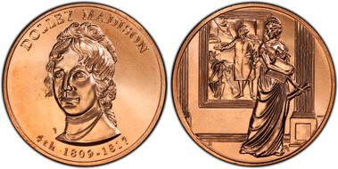 (2007) Medal Dolley Madison MS67RD