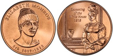 (2008) Medal Elizabeth Monroe MS67RD