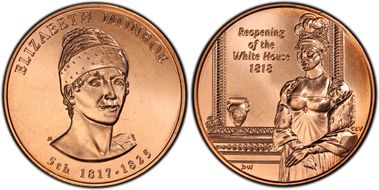 (2008) Medal Elizabeth Monroe MS67RD