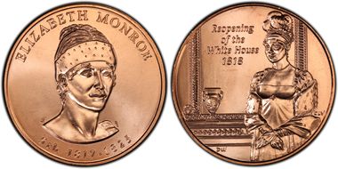 (2008) Medal Elizabeth Monroe MS68RD