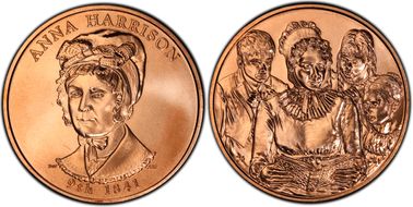 (2009) Medal Anna Harrison MS66RD