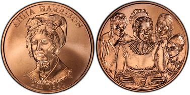 (2009) Medal Anna Harrison MS68RD