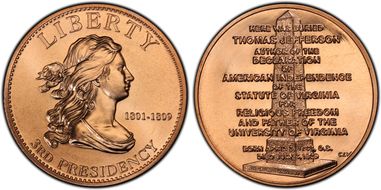 (2007) Medal Jefferson's Liberty MS67RD