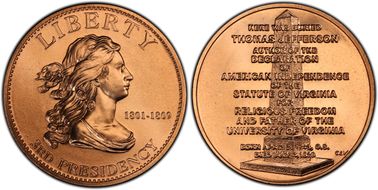 (2007) Medal Jefferson's Liberty MS67RD