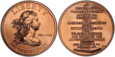 (2007) Medal Jefferson's Liberty MS63RD