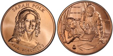 (2009) Medal Sarah Polk MS67RD