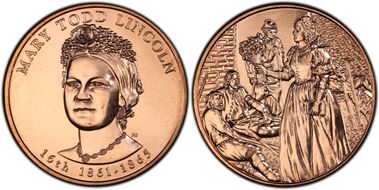 (2010) Medal Mary Lincoln MS64RD