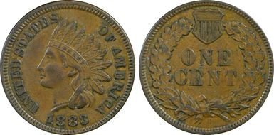 1883 1C AU58BN