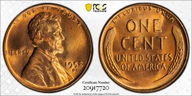 1952-D/S 1C OMM FS-511 MS66RD