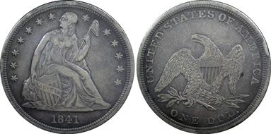 1841 $1 VF35