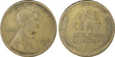 1909-S 1C Lincoln F15BN